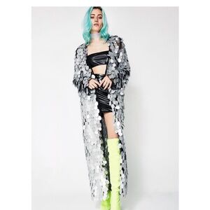Jaded London silver kimono